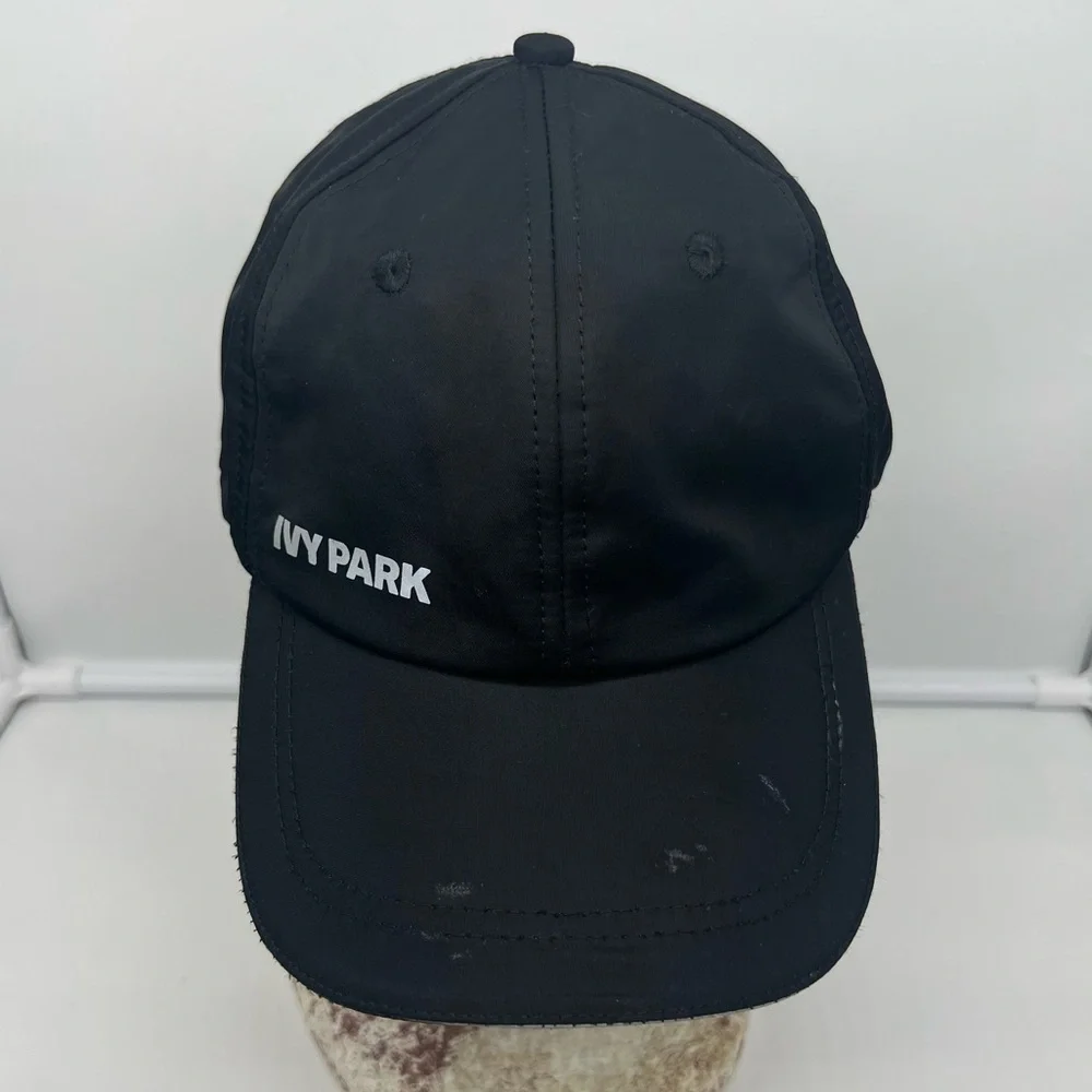 IVY PARK BY BEYONCÉ Reflective Logo Brim Black Baseball Face Cap - Picture 2 of 8
